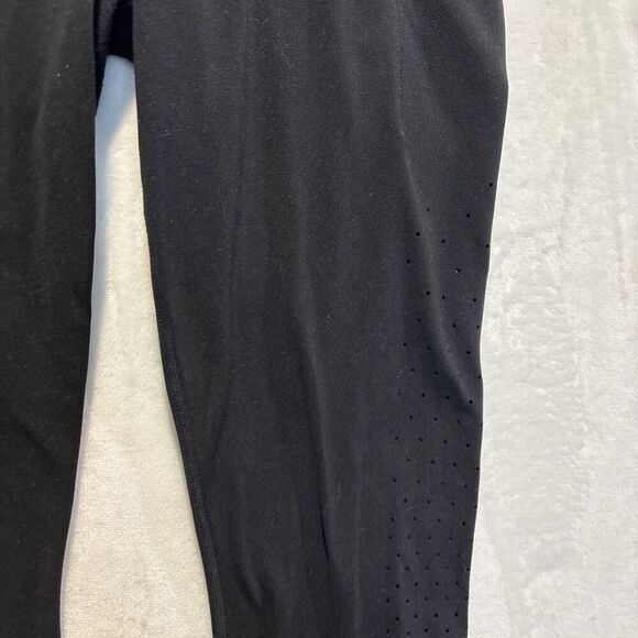 Athleta Women's Chakra 7/8 Tight Powervita Leggings Black Size Small Laser Cut - Picture 5 of 16